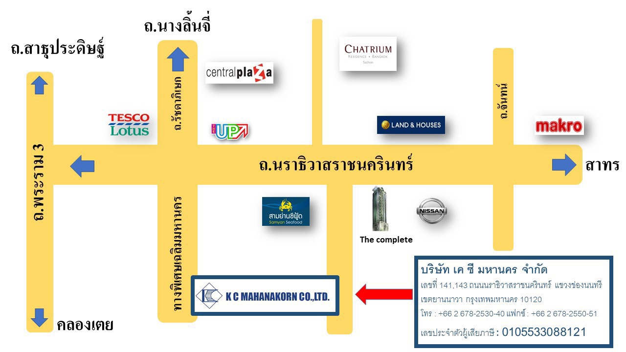 KC Mahanakorn office map