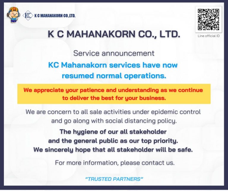 – ขอบคุณลค..jpg_eng Service announcement KC Mahanakorn services have now resumed normal operations.