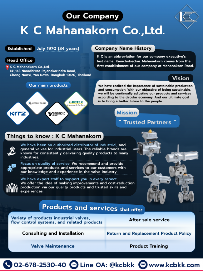 Our Company K C Mahanakorn Co., Ltd